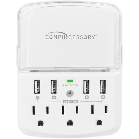 EZGENERATION Wall Charger Surge Protector - White EZ3750740